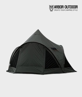 아버 캠핑 텐트 크라운 쉘터 더 카키